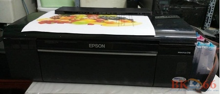 Hệ thống mực ngoài máy in epson C100 cũ