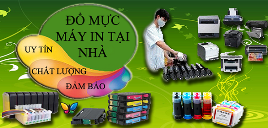 Đỏ mực máy in tại nhà